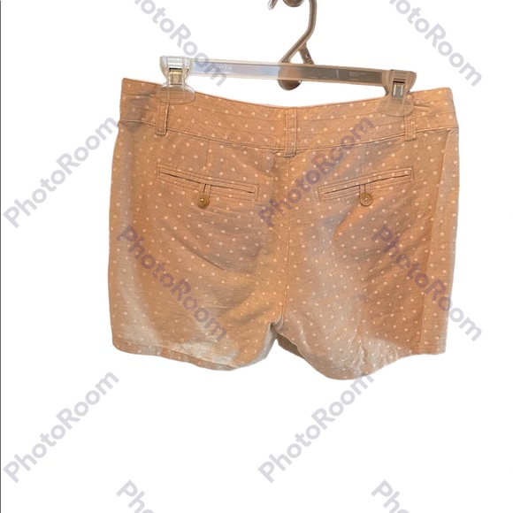 Banana Republic Tan with White Polka Dots 55% Linen Women’s Shorts Size 4 - Picture 12 of 14